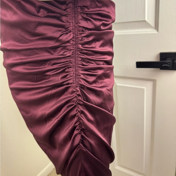 Veronica Beard Red Asymmetrical Ruched Cocktail Gown Size 2. #200 - Picture 9 of 14